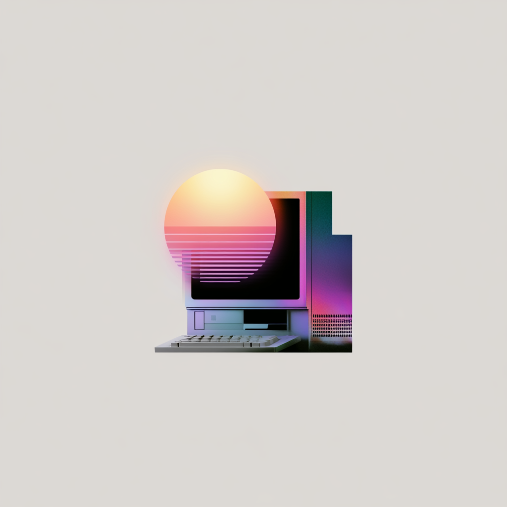 Vaporwave PC meme